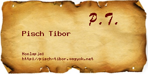 Pisch Tibor névjegykártya